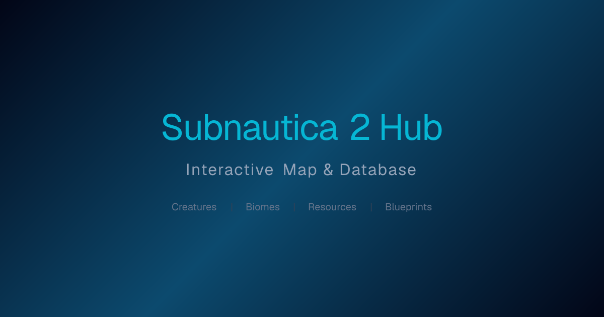 Subnautica 2 Interactive Map - Creature & Resource Locations
